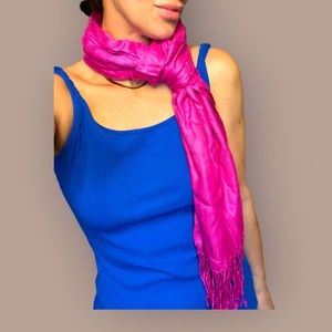 PASKMINA pink scarf. #pink #scarf #designer #magenta #fuscia